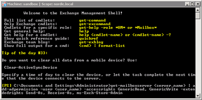 Open Exchange Management Console